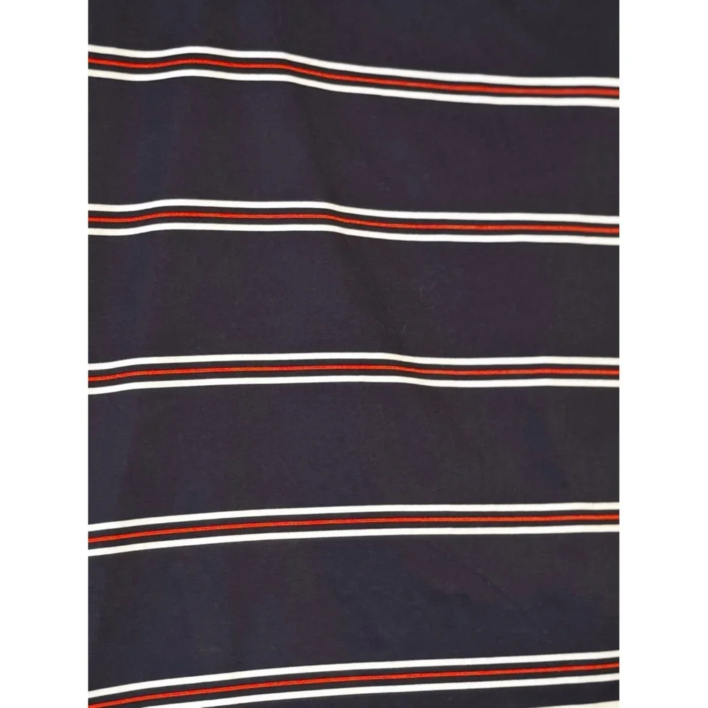 J.‎ Crew Navy Pencil Skirt with Orange and White Stripes